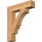 Ekena Millwork Balboa Block Smooth Bracket, Western Red Cedar, 5 1/2"W x 28"D x 32"H BKT06X28X32BOA05SWR - alternate 1